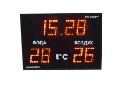 Часы-термометр ПТК-Спорт CT1.13-2t, высота цифры 130 мм 