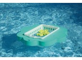 Плавающий плот с корзиной для игрушек Aqquatix, 98х98х9 см 