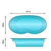 Композитный бассейн FIBERPOOLS Гарда, объем 15м³ Фото 4