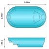 Композитный бассейн FIBERPOOLS Гурон, объем 18 м³ Фото 4