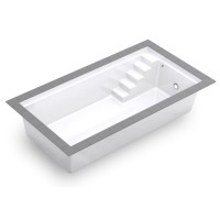 Композитный бассейн RevieraPool Ancona White, объём 21 м³