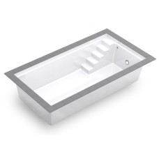 Композитный бассейн RevieraPool Ancona White, объём 21 м³