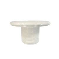 Форсунка стеновая под бетон Aquant, резьба, соединение 2", цвет белый