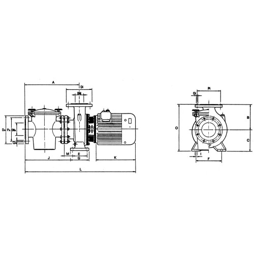 Насос AstralPool Aral C-3000 2.20 кВт (3 л.с.) Напряжение 230/400 В III