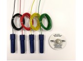 Комплект электродов (4 штуки) с цветным кабелем для блока управления NR-12-TRS-2 из нержавеющей стали V2A