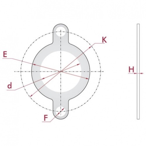 Уплотнение межфланцевое EVA Cepex, диаметр 125 мм, PN=16