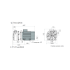 Насос дозирования Debem центробежный горизонтальный MB 155, PVDF, Mechanical Seal, Viton /MB155-FCTSVN Фото 2