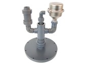Воздушный клапан с арматурой для фильтровальных емкостей Dinotec Public 610/765/910