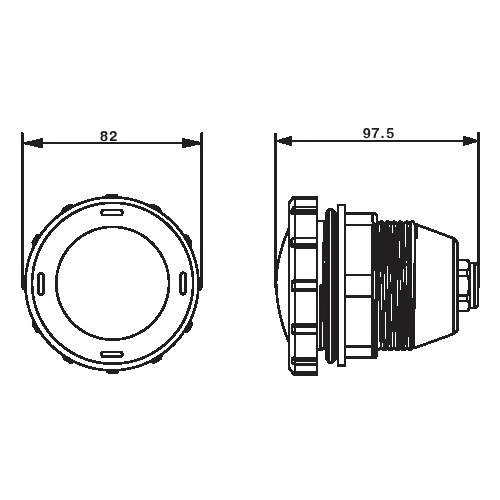 Прожектор для гидромассажных ванн пластиковый (20Вт/12В) (cветофильтр в комплект) Emaux ULP-50 (Opus)