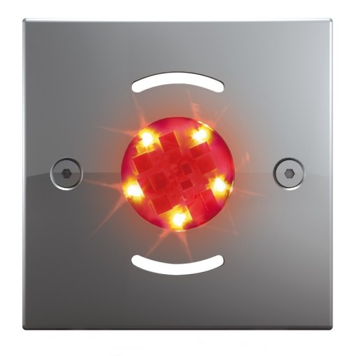 Светодиодный светильник Fluvo LED Spot (белый) с круглой рамкой Ø105, 12 Вт, 850 люмен, угол 100°, 24 В, IP 68 (пленка)