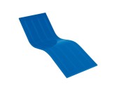 Аэромассажный лежак Fluvo (1 канал) из акрила синего цвета для бетонных бассейнов (плитка/мозаика)