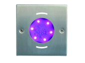 Светодиодный светильник Fluvo Q-Line RGB (цветной матовый) 33 Вт, 3800 люмен, 1680 люкс, угол 110°, 24 В, IP 68 (плитка/мозаика)