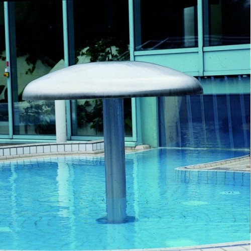 Закладной элемент в пол для водяного зонтика и гриба DN 125 для бетонных бассейнов (плитка/мозаика) Fluvo