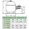 Фильтровальная установка Fiberpool Vaso ZVV-TR51, 9,5 м3/ч, 520 мм (боковое подключение) / ZVVTR520-51 Фото 2