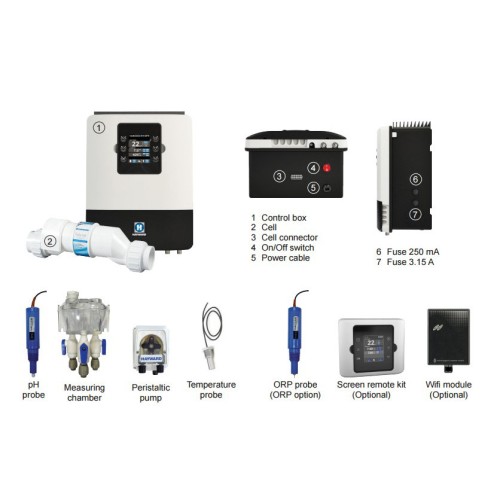 Хлоргенератор (электролизёр) Hayward Aquarite Plus на 20 г/час + станция контроля качества воды и управления оборудованием