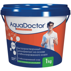 Быстрорастворимый хлор AquaDoctor C-60, гранулированный, 1 кг