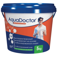 Быстрорастворимый хлор AquaDoctor C-60, гранулированный, 5 кг