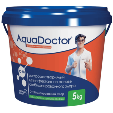 Быстрорастворимый хлор AquaDoctor C-60, гранулированный, 5 кг