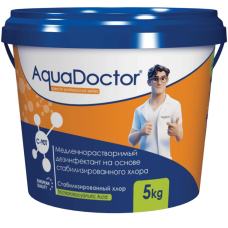 Меделенно-растворимый хлор AquaDoctor С90-Т, таблетки 200 гр, 5 кг