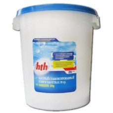 Быстрый стабилизированный хлор HTH в таблетках (20 г), 25 кг