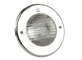 Галогеновый светильник Hugo Lahme 300 Вт, круглая рамка Ø270 мм из нержавеющей стали, кабель 2,5 м, 3500 люмен