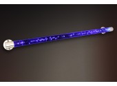 Поручень Ideal Luna из нержавеющей стали + акрил ф40 мм, длина 1 м, с 2-мя креплениями (синий цвет)