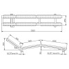 Лежак аэромассажный двухполосный (плитка) Xenozone, нержавеющая сталь AISI-316 Фото 2