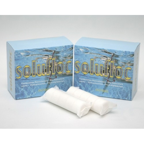 Флоккулянт Melspring SOLUFloC 8-PACK, 1,2 кг твердый в пакетиках Фото 1