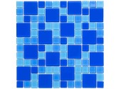Мозаика стеклянная Aquaviva Сristall Dark Blue DCM305