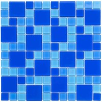 Мозаика стеклянная Aquaviva Сristall Dark Blue DCM305