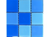 Мозаика стеклянная Aquaviva Сristall Light Blue
