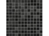 Мозаика керамическая Jasba Fresh 2,4 x 2,4 см, Midnight black mix glossy