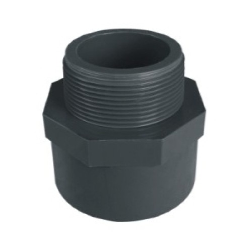 Концовка (Адаптер ПВХ для пылесоса) 32-38 мм на 1½" 1,0 МПа Pool King /P011/ Фото 1