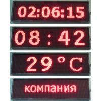 Информационное табло ПТК-Спорт ТИн2.4К (Ж),(С),(З), светодиодных модулей 8 шт 
