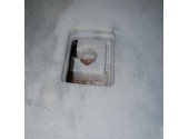 Плита бортовая из мрамора Sofikitis Kavala ("Secret R") с ревизионным люком 17 x 17 см для чистки канала, размер 61 x 55 x 3 см, цвет бело-серый