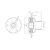 Форсунка Xenozone стеновая (плёнка) G1½" (наружн.) нержавеющая сталь AISI-316 /ФП.091.6/1 Фото 2