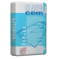 Цементная двухкомпонентная гидроизоляция Litocol Elastocem, компонент A