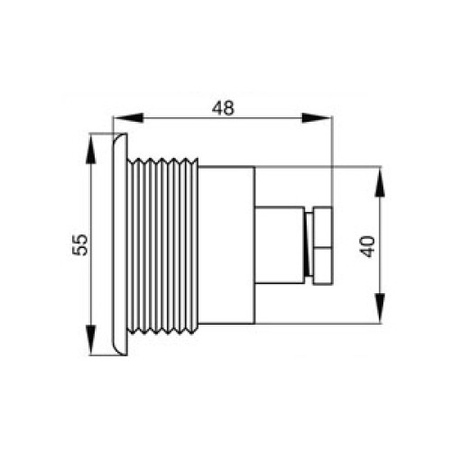 Прожектор Tector Lory, 1 диод, 1 Вт, 12В AC, белый натуральный, 90lm, 55*, IP68 (11705/55)