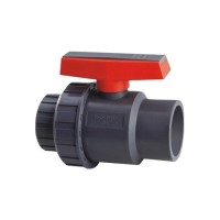 Шаровый кран ПВХ "Uniblock" 1,0 МПа d_50 мм Pool King /USU01050/